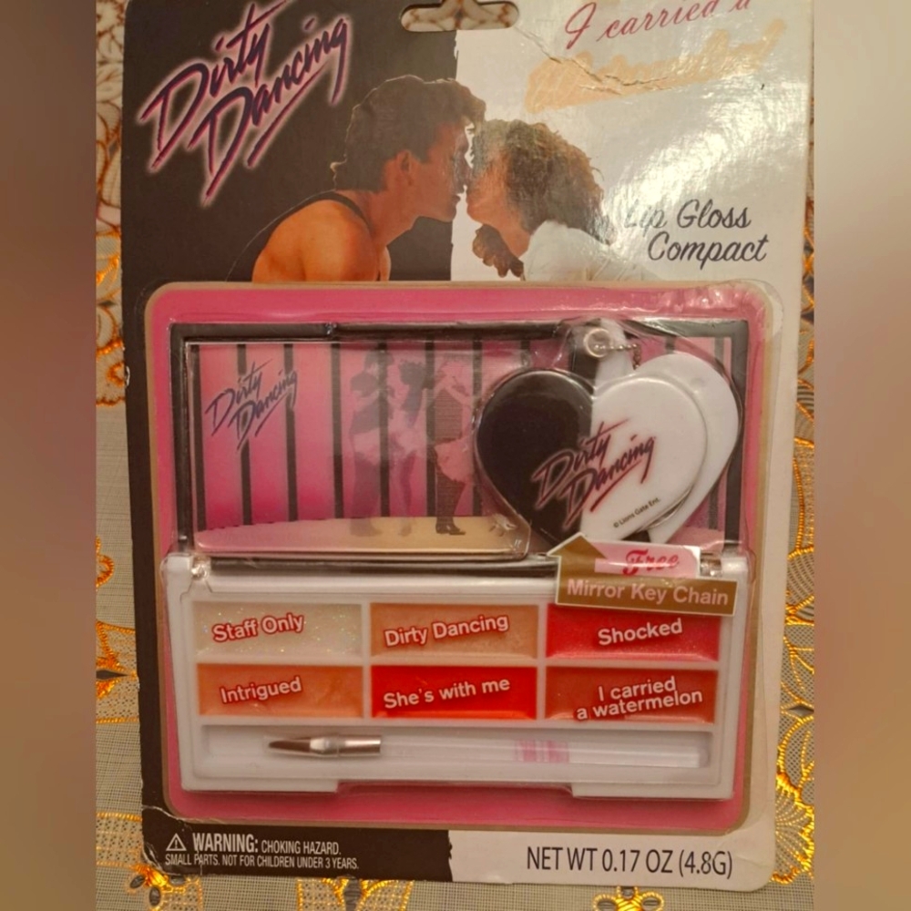 🆕️Original 1987 Dirty Dancing Movie Patrick Swayze Lip Gloss Makeup Set RARE